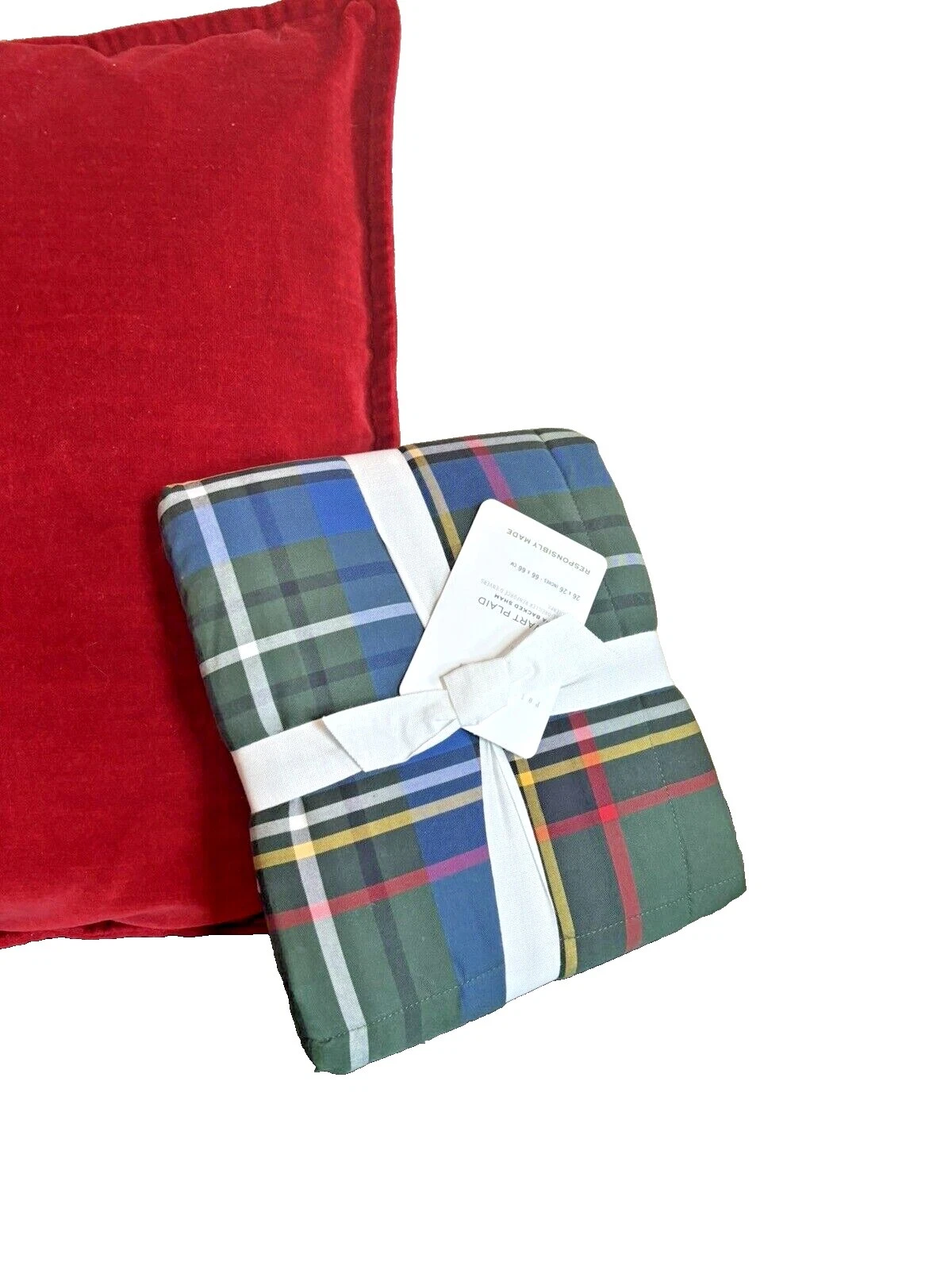 Almohadas de Decoración para el Hogar Pottery Barn Tartan