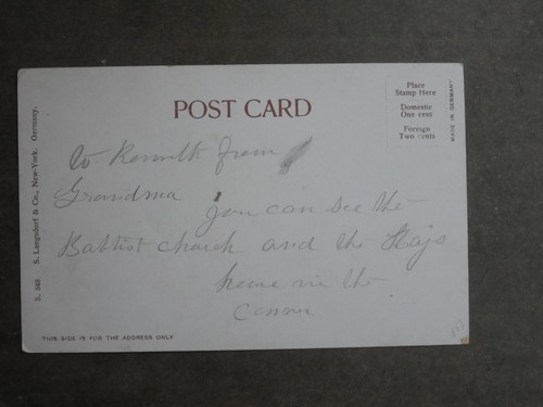 Postkarte A58670 West Brattleboro, VT Straßenszene um 1901-1907 - Bild 2 von 2