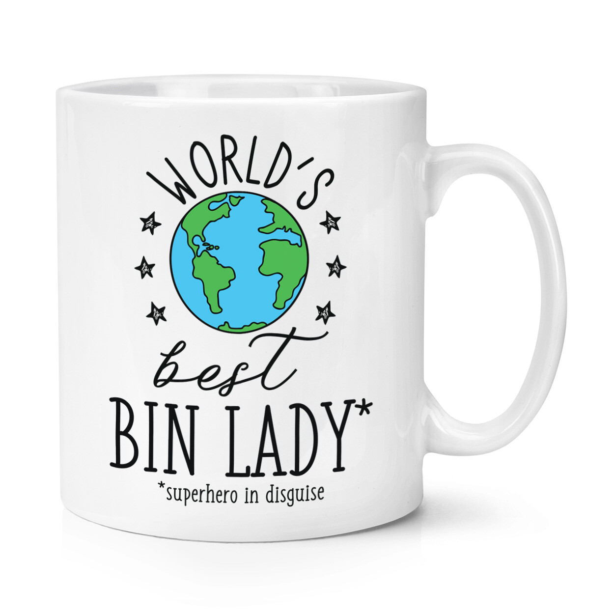 World's Best Bin Lady 10oz Mug Cup Funny Joke Favourite Dustman