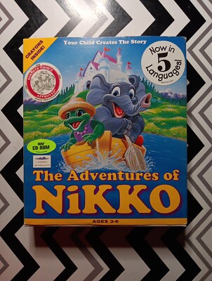 The Adventures Of NIKKO PC CD ROM w/ BOX & MANUAL