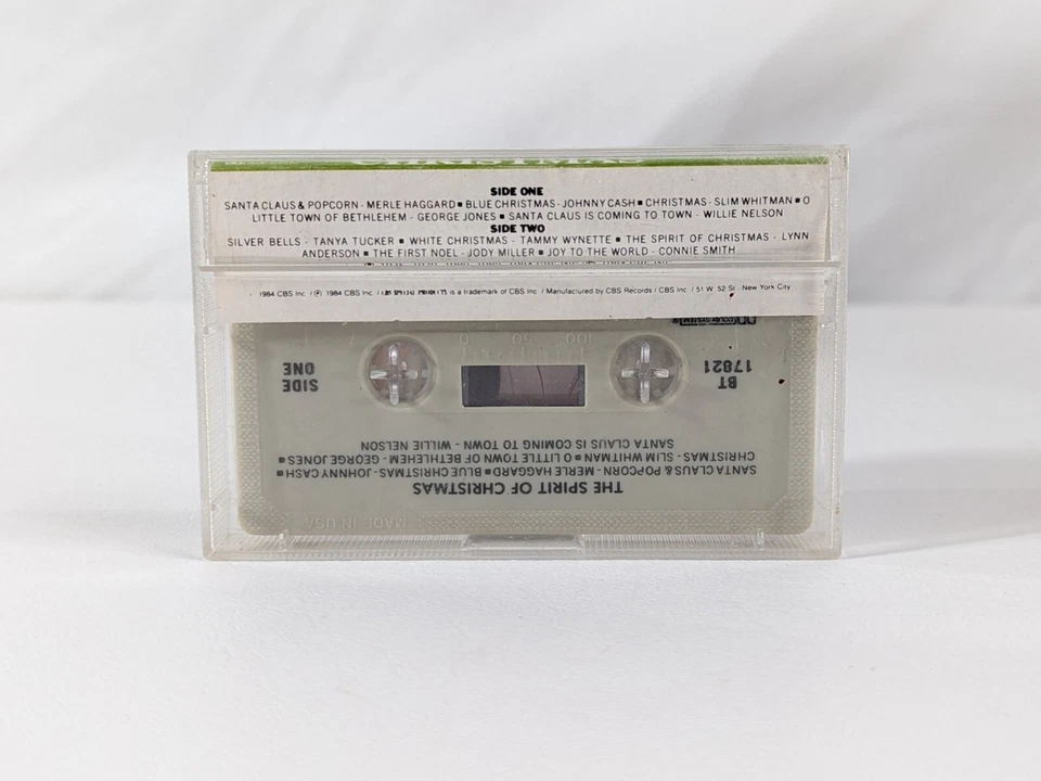 The Spirit of Christmas Cassette 1984 Willie Nelson Slim Whitman Johnny Cash Foto 2 de 4