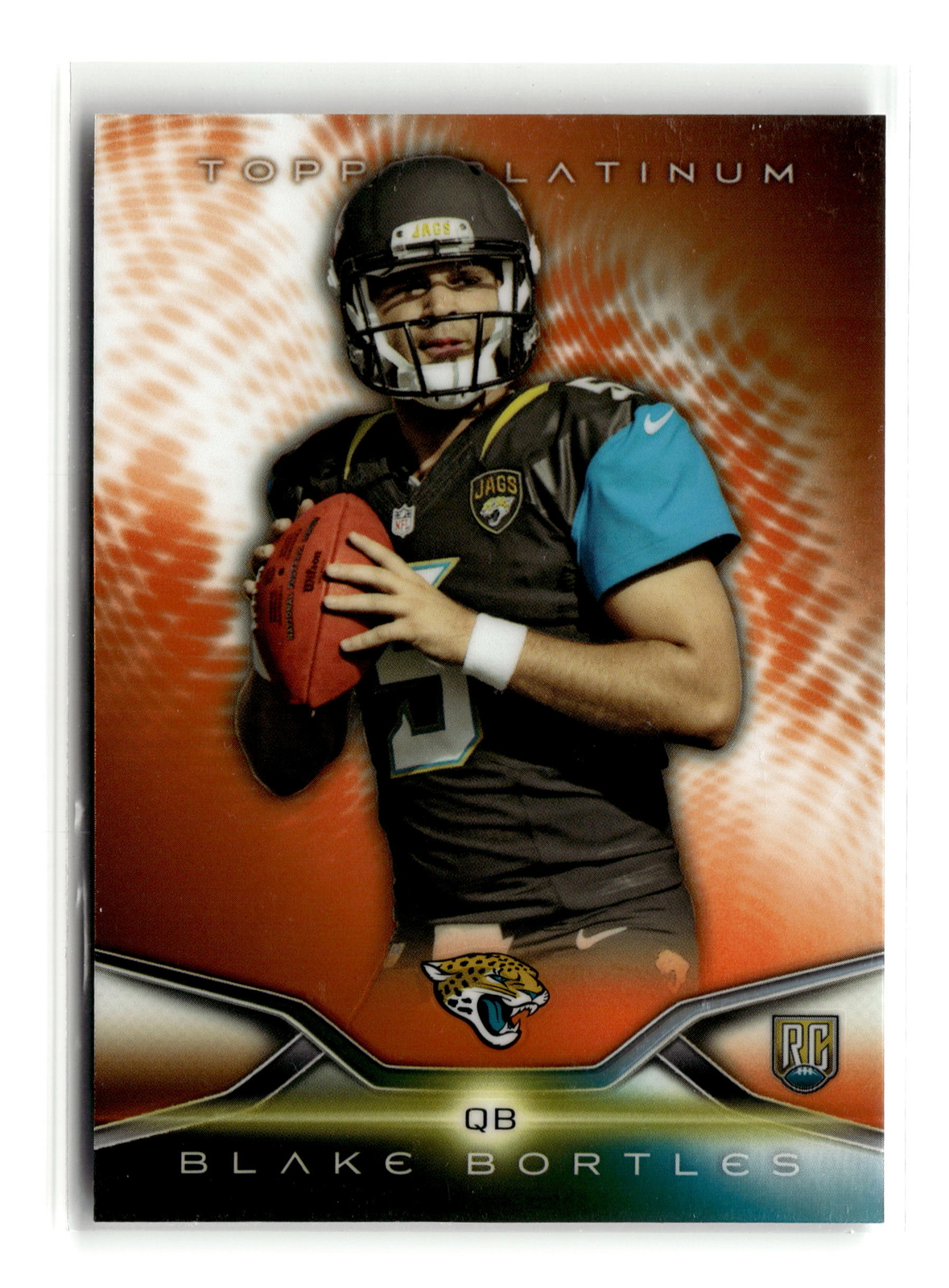 2014 Topps Platinum #116 Blake Bortles Orange Refractors Jacksonville Jaguars