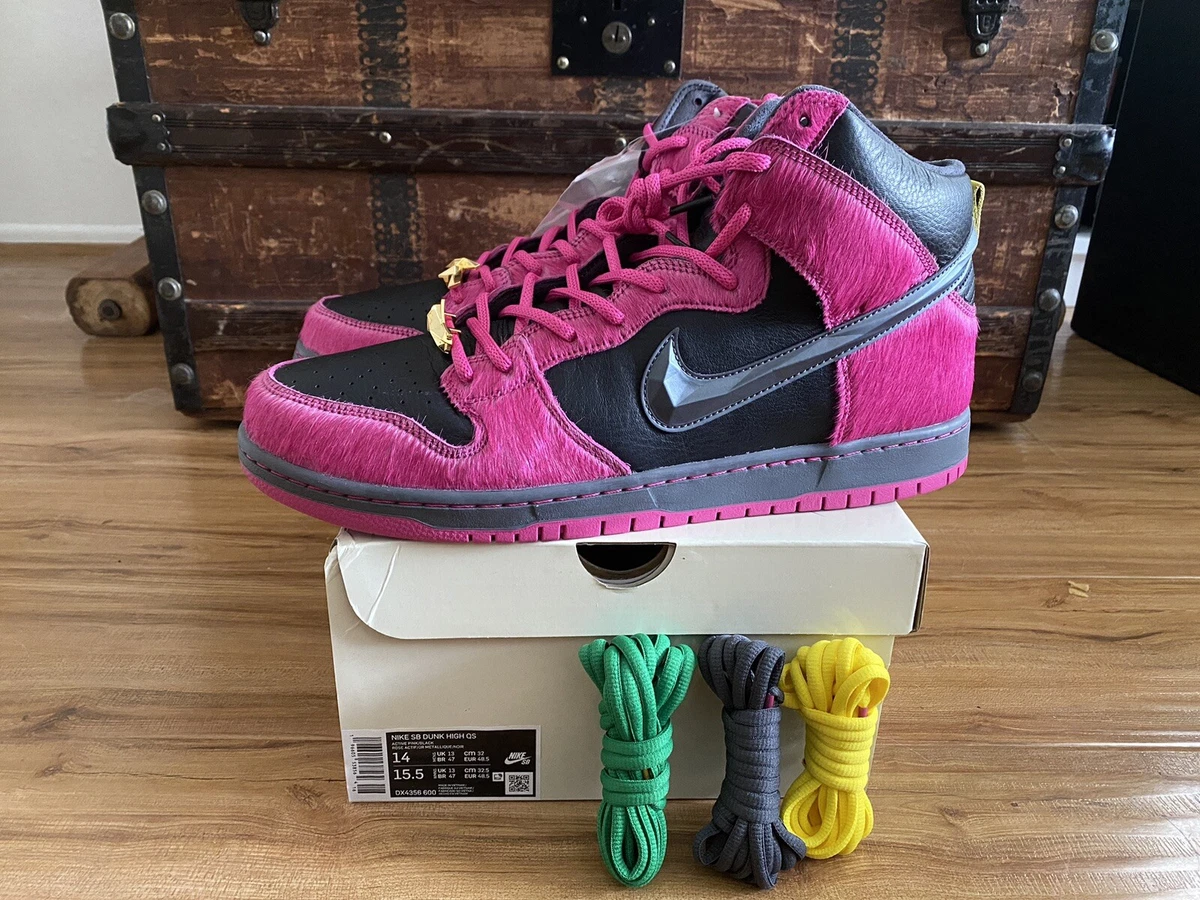 2023 Run the Jewels Nike SB Dunk High QS Size 14 DX4356-600 DS Brand New Pink