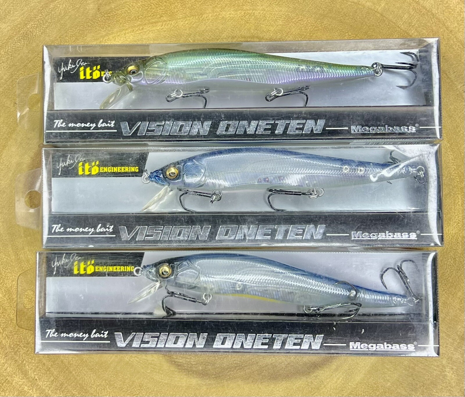Megabass (Lot Of 3) Ito Vision OneTen Suspending Jerkbaits, Bass, Free Shipping! - Image 3