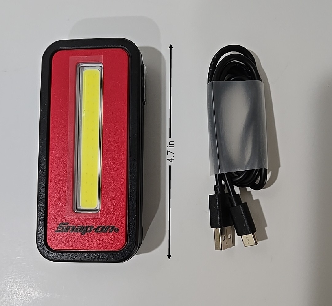 New Snap On 400 Lumens Rechargeable Shop work Light W/Pocket clip
