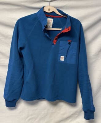 Topo Designs Mountain Fleece Polartec Women's Medium Blue