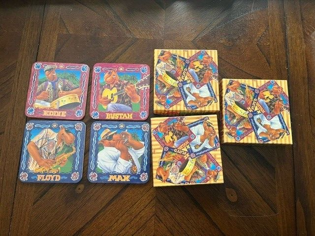 New (Lot Of 3) Vintage 1993 Joe Camel Joe's Beach Club 4 Piece Coaster Set