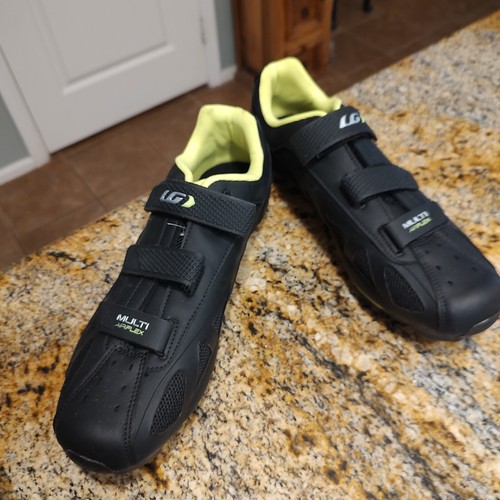 Louis Garneau Multi Airflex Scarpe da Ciclismo Nero Giallo Brillante Uomo EU 48 - Foto 3 di 12