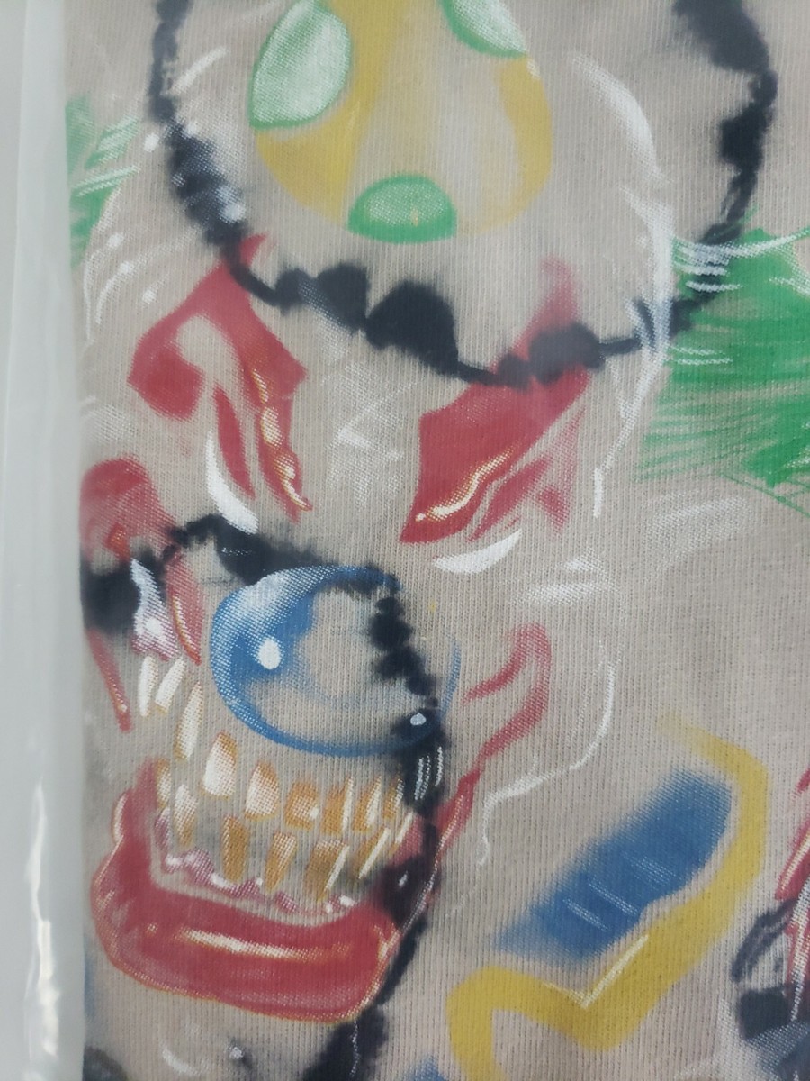 Supreme Clowns Tee FW19 Bleached Black Medium Size Rare