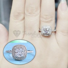 Genuine 925 Sterling Silver Filled Diamond Cut Women Wedding Band Ring Size 6-10