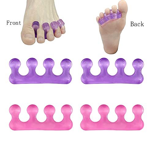 4er Pack Gel Zehentrenner Nagellack Zehenabstandshalter für Pediküre Maniküre Nailart - Bild 5 von 5
