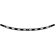 Memphis Shades Windshield Trim - Oval - FLH '14+ (Black / Chrome) MEB0975