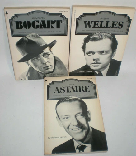 Illustrated History of the Movies Paperback Lot (OF 3) Astaire Bogart Welles