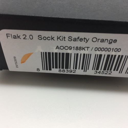 AUTHENTIC OAKLEY FLAK 2.0 EAR SOCKS & NOSE PADS KIT SAFETY ORANGE - 第 2/2 張圖片
