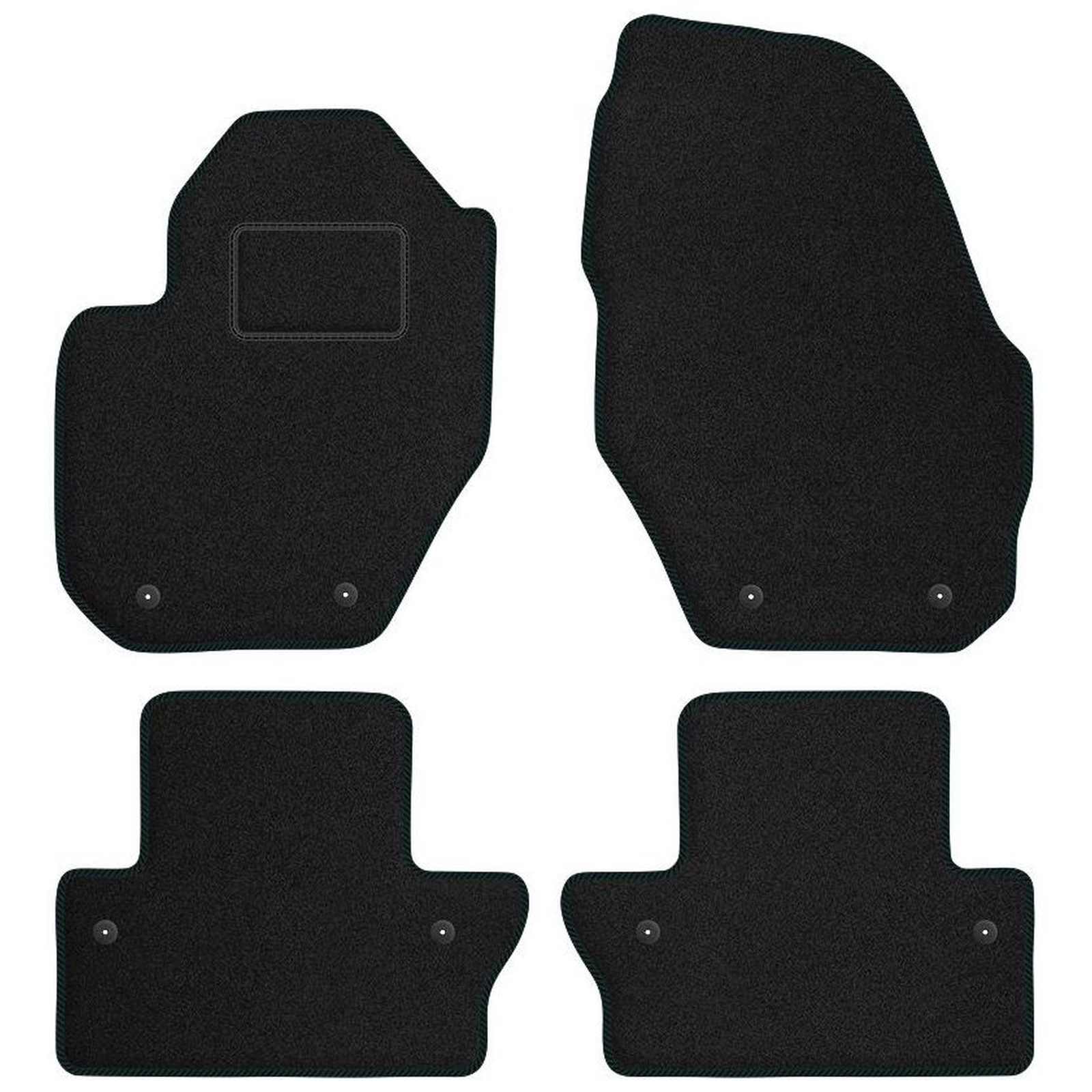 Tapis de sol velours noir Volvo S60 II idéal pour protéger votre auto en hiver