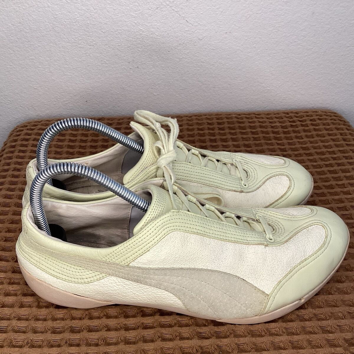Puma Nuala 2000s Y2K Vintage Archive Leather Lime Women's Sz Puma Nuala 2000s Y2K Vintage Archive Leather Lime Women's Sz