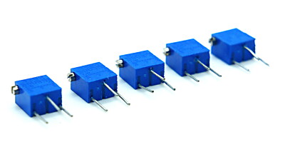 Bourns 3262 12-Turn 1 Meg-ohm Trimmer Pot Potentiometer Blue  Lot of 5 New