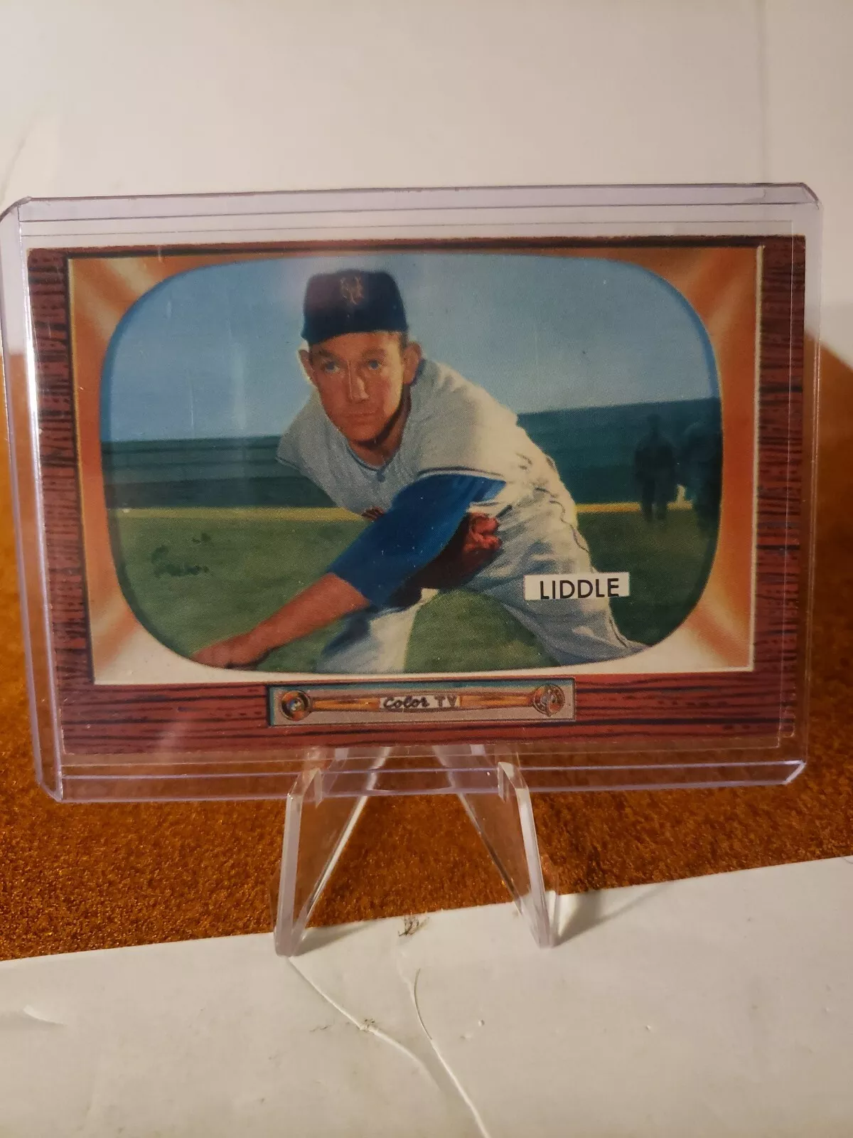 Don Liddle trading card