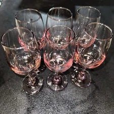 Vintage Plum Libby Stemware