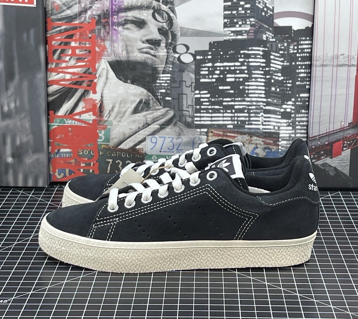 ★★Adairs★★ Stan Smith CS Black ID2042 ADIDAS STAN SMITH CS SHOES Core Black /Core White/ Gum