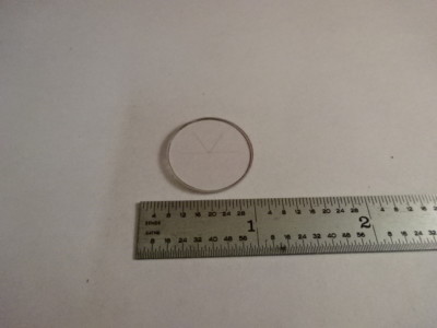 OPTICAL RETICLE MICROSCOPE PART GLASS OPTICS AS IS &3-B-19