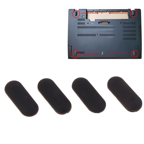 4pcs/set Laptop Rubber Feet For Thinkpad t470 t480 Bottom Shell Foot Pad - Afbeelding 12 van 12