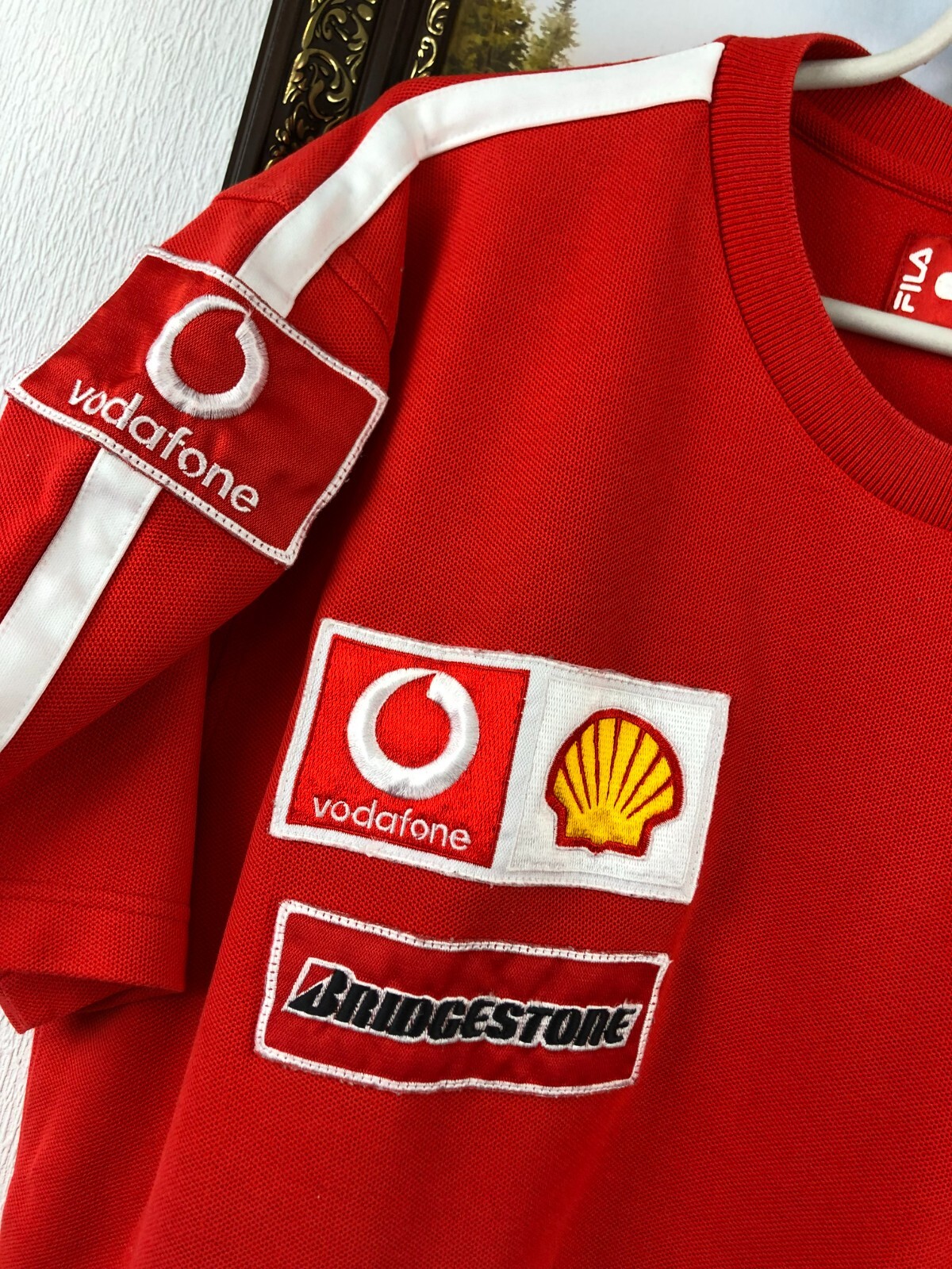 Maglietta Ferrari Racing Vintage Fila Tee Rara Rossa Scuderia Formula F1 Marlboro Tg L