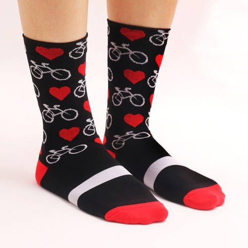 Cycling Riding Socks Mens Womens Bicycle Bike Sports Ankle Socks XC BMX MTB Red - Picture 34 of 53