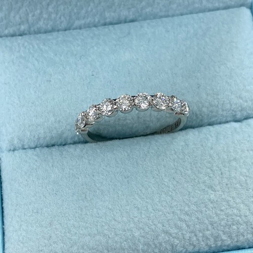 Bague anniversaire en diamant cultivé en laboratoire 1 carat 9 pierres or 14 carats - Photo 24 sur 34
