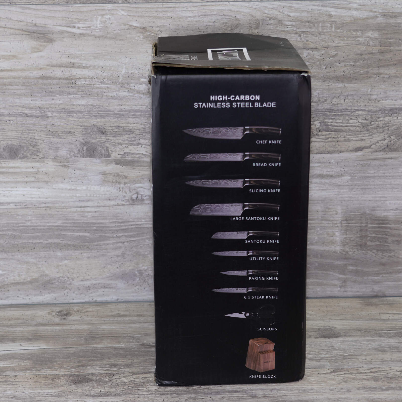 Yatoshi 13 Knife Block Set Pro Kitchen Knife Set Ultra Sharp High