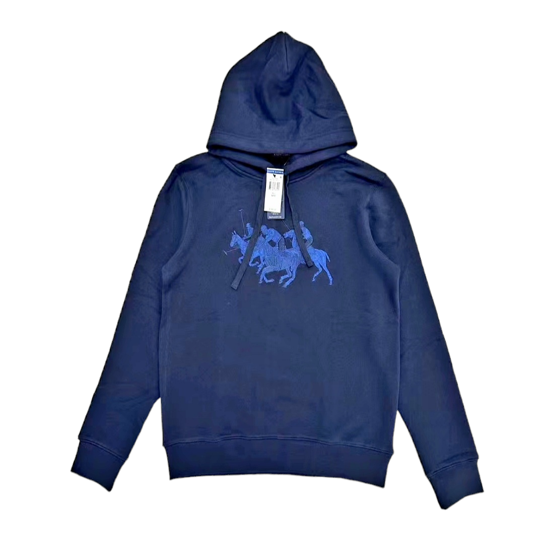 Felpa Polo Ralph Lauren CON CAPPUCCIO IN PILE TRIPLO PONY