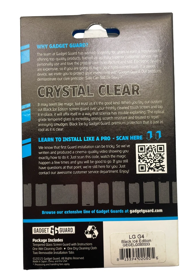 Gadget Guard Tempered Glass Screen Protector for LG G4 - Clear/Clear - Image 3 of 4