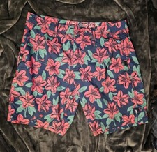 William Murray Size 34 Remastered Water Hazard Pink Navy Floral Golf Swim Shorts