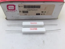 (25 pcs) TUW10JR20 Ohmite, 10 Watt 0.20 Ohm 5%, Cement Filled, Ceramic Resistor