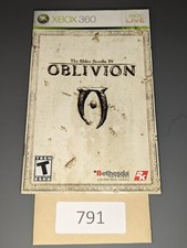 The Elder Scrolls IV: Oblivion Microsoft Xbox 360, 2006  MANUAL ONLY 