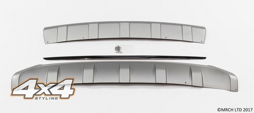 For Hyundai IX35 2010 - 2015 Silver Front & Rear Bumper Skid Plate Set - Imagen 4 de 9