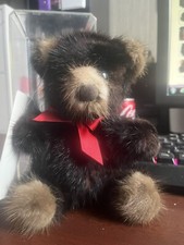 Vintage 1982 Rare Bear Third Generation REAL MINK Fur Teddy Bear