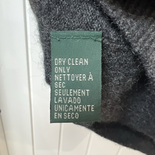 Cárdigan para mujer Lauren Ralph Lauren pequeño gris tejido 100 % cachemir suave elástico - Imagen 10 de 10