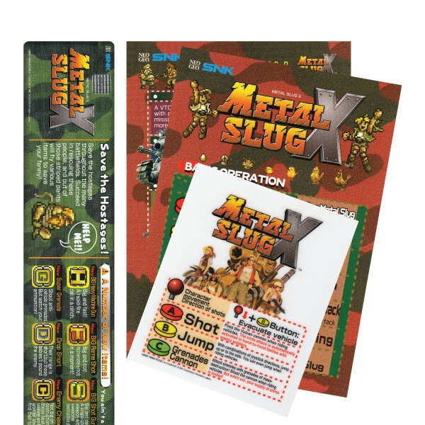 ARTWORK NEO GEO MVS Flyers Marquee Sticker Dip Switch || READ DESCRIPTION || - Image 2 of 4