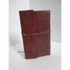 Handmade Embossed Leather Journal with Strap Closure Vintage Designer Diary