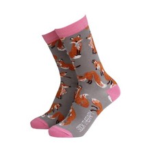 Womens 'Foxes' Novelty BAMBOO Gift Socks | Sock Therapy 