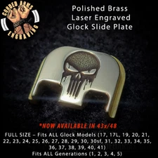 Drippy Punisher -  FITS Glock Rear Slide Plate Back Plate for Gen 1-5