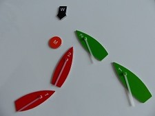 Mini magnetic boat set for clubs, coaches and race committees, protest kit