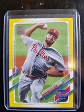 Brandon Workman 2021 Topps Yellow Walgreens SP Parallel # 160 Phillies Cubs