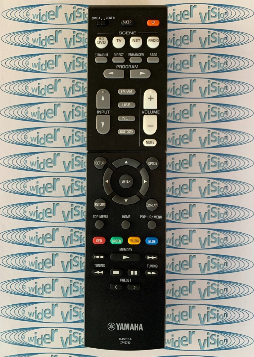 Yamaha RX-V481, RX-V483, RX-V485 New Genuine Yamaha Remote Control