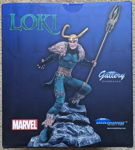 Figura Estatua Diorama PVC Loki Galería Diamond Select Marvel Nueva en Caja - Imagen 2 de 2