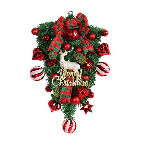 Artificial Christmas Swag Christmas Wreath for Front Door Wedding Decoration - Picture 1 of 4