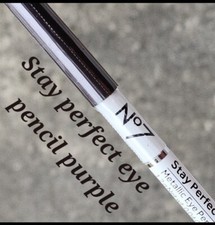 No 7 Stay Perfect Metallic Eye Pencil Purple Eyeliner New Seald 