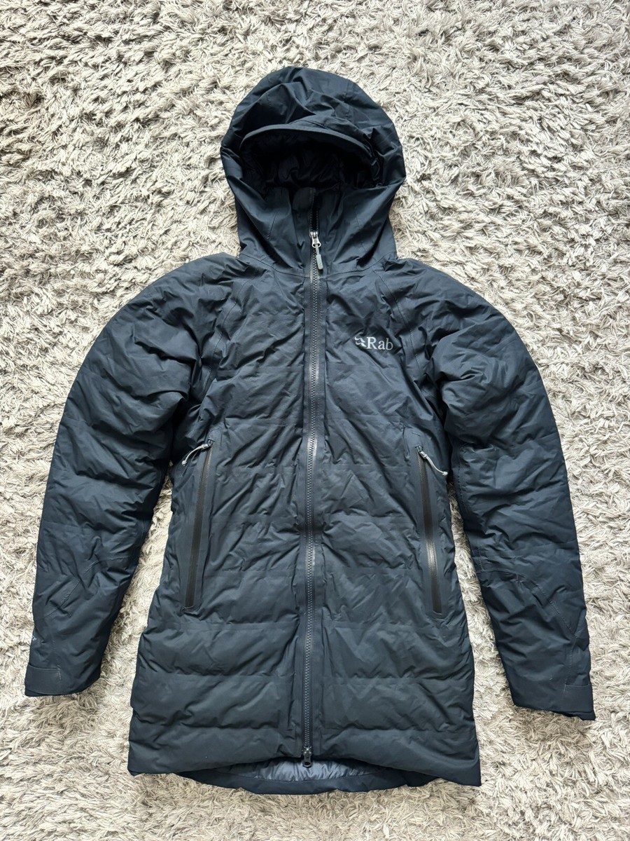 Rab Valiance Women's Down Parka Jacket Blue Size RRP £300