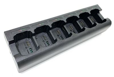 MaximalPower 6-Way Charger for Two-Way Radios For Kenwood Vertex ICOM Motorola